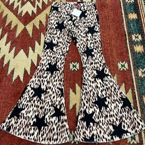 Leopard with stars Toast Jeans. SO CUTE!! NWT FLARE!!!